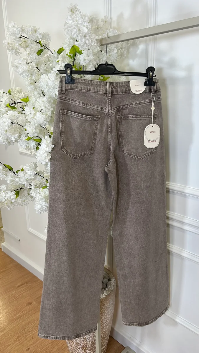 Calça Wide Leg REDIAL Castanha Clara - Image 7