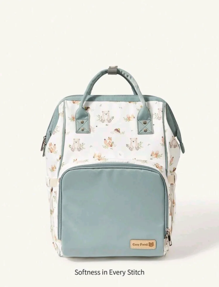 Bolsa de Mamã e bebê com decoração de urso Ref: 50FAS216 - Image 9