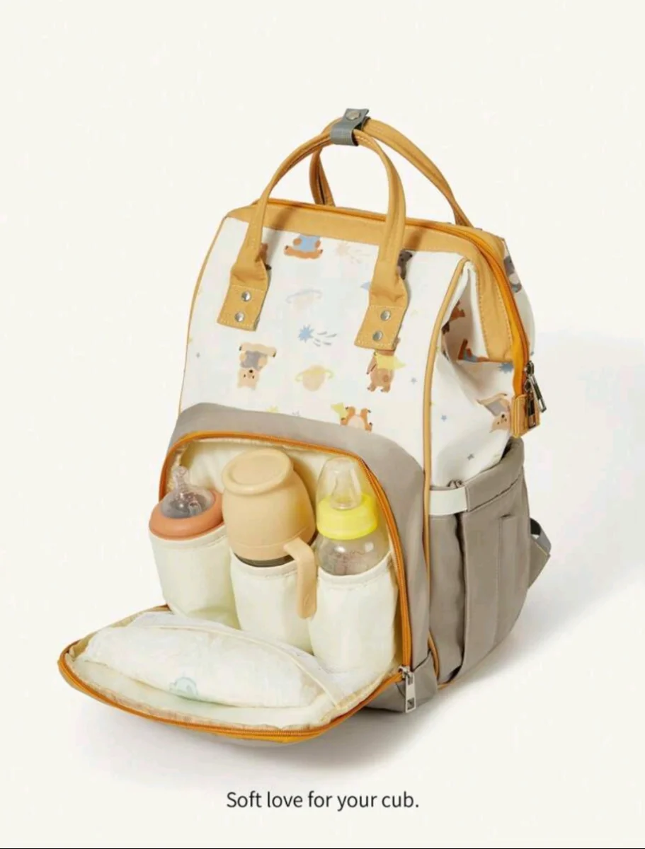 Bolsa de Mamã e bebê com decoração de urso Ref: 50FAS215 - Image 5