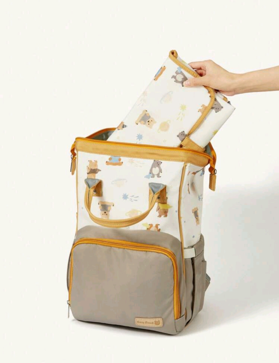 Bolsa de Mamã e bebê com decoração de urso Ref: 50FAS215 - Image 8